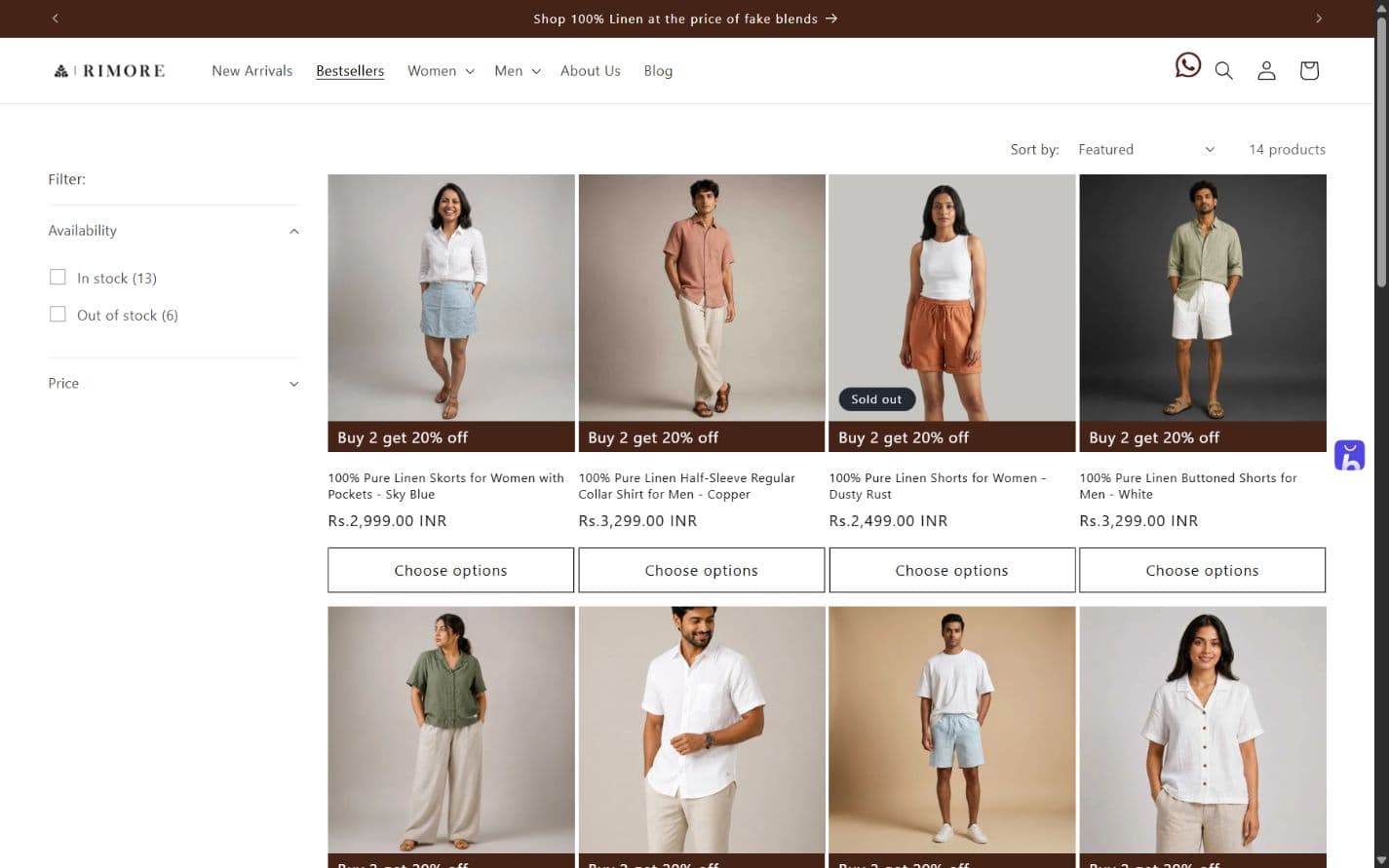 The bestsellers collection