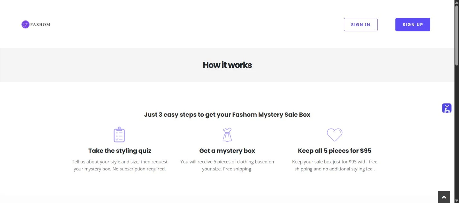 Current website — the styling process